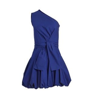 Derek Lam 10 Crosby Lulu One Shoulder Navy Dress